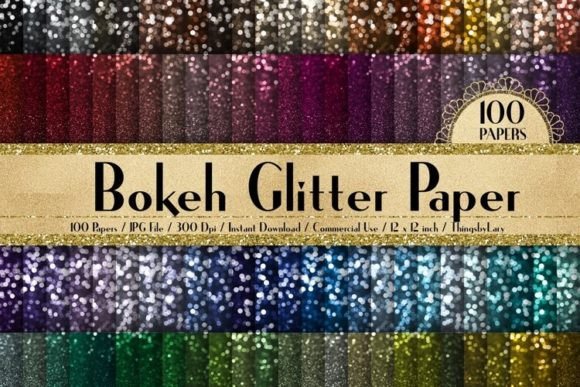 Download Bokeh Glitter Texture Digital Papers - Texture Collection