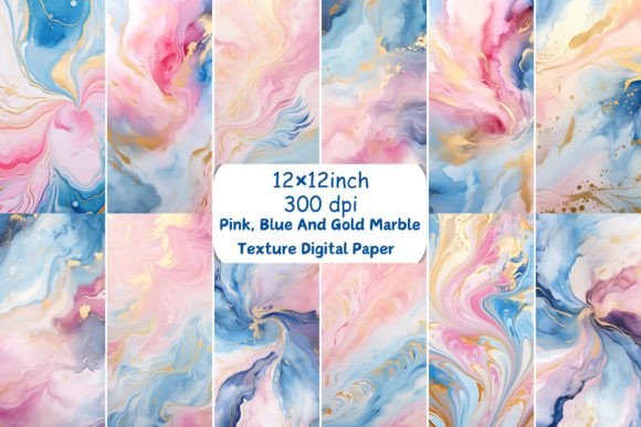 Download Marble Texture Digital Paper Bundle - Texture Collection