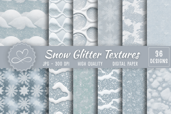 Download Snow Glitter Textures Digital Paper - Texture Collection