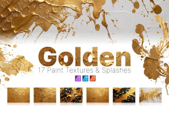 Download Golden Paint Textures - Affinity Assets - Texture Collection