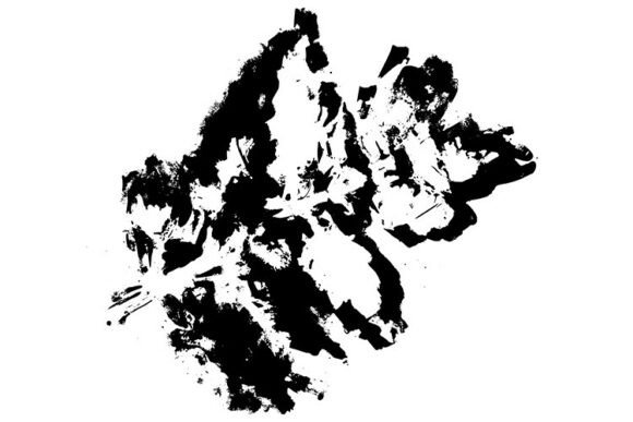 Download Grunge Leaf Texture Stamps in Black Ink - Texture Collection