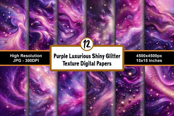 Download Purple Luxurious Shiny Glitter Textures - Texture Collection