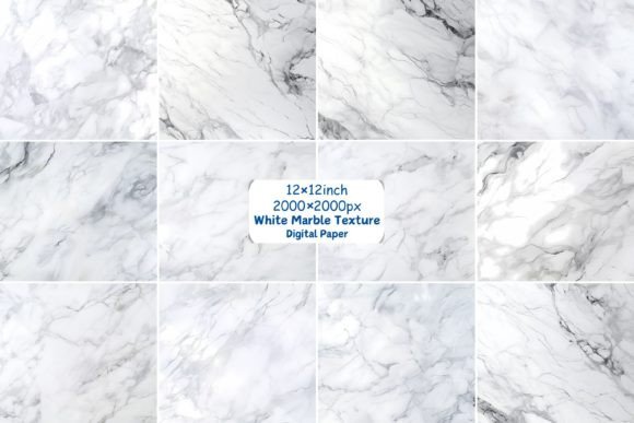 Download White Marble Texture Digital Paper Bundl - Texture Collection