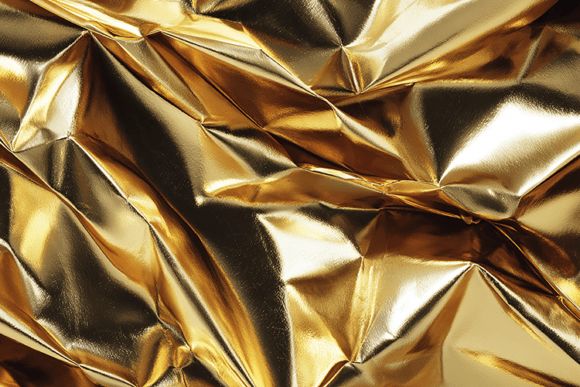 Download Golden Wrinkled Metallic Foil Texture - Texture Collection