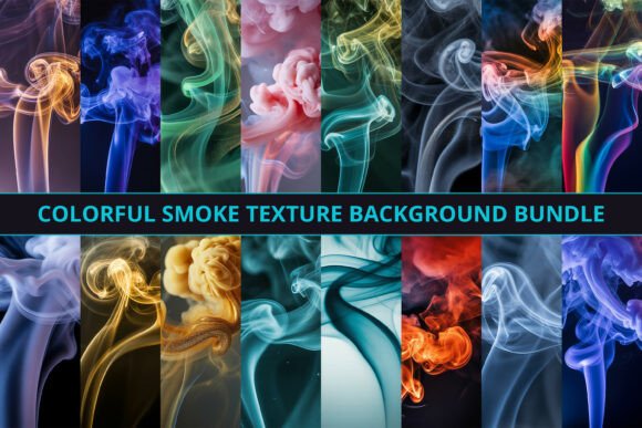 Download Colorful Smoke Texture Background Bundle - Texture Collection