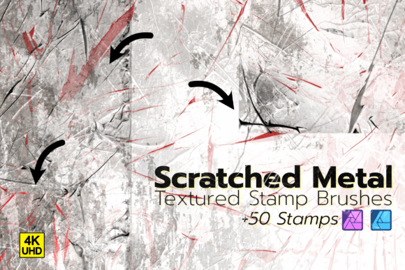 Download Affinity Brush Scratched Textured Metal - Texture Collection