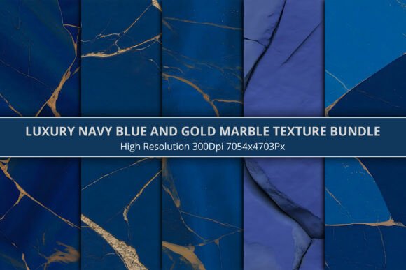 Download Navy Blue and Gold Marble Texture Bundle - Texture Collection