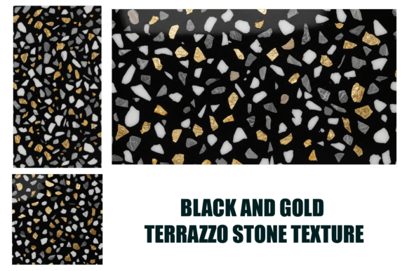 Download Black and Gold Terrazzo Stone Texture - Texture Collection