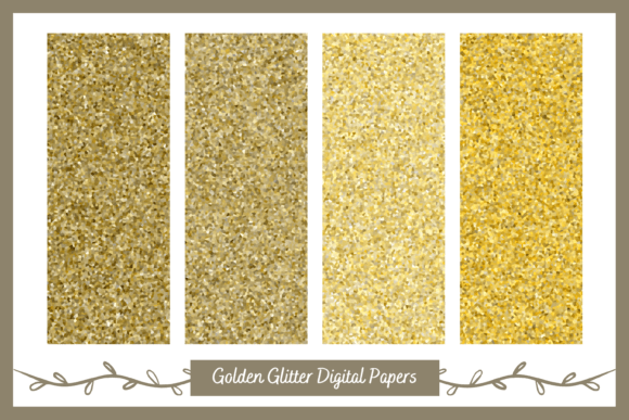 Download Golden Glitter Texture Digital Paper - Texture Collection