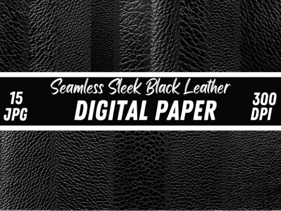 Download Sleek Black Plain Leather Textures Paper - Texture Collection